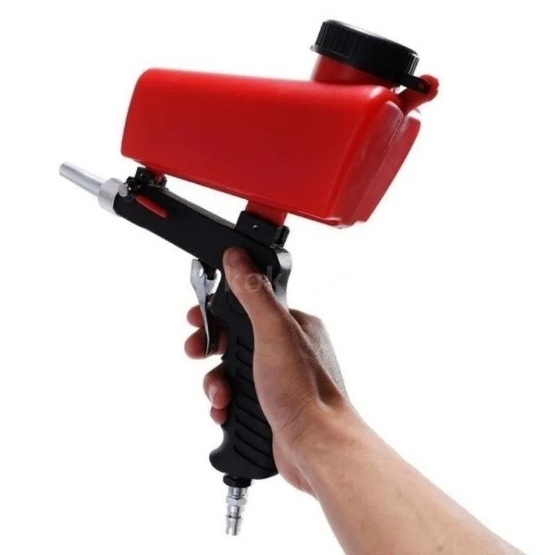 Portable Gravity Pneumatic Sprayer Gun Set Home DIY Mini Blasting Device Airbrush Sandblaster Adjustable Sandblasting Machine