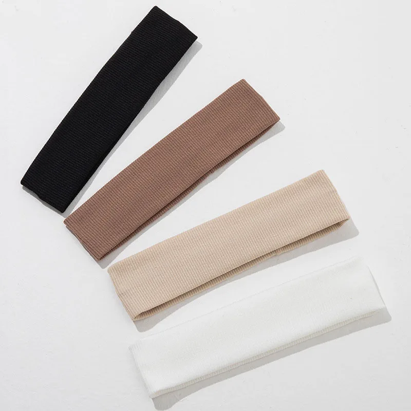 Elastic Sports Headbands Solid Color Fitness Running Yoga Makeup Workout Headbands Non Slip Women Men Sports Hair Accessories