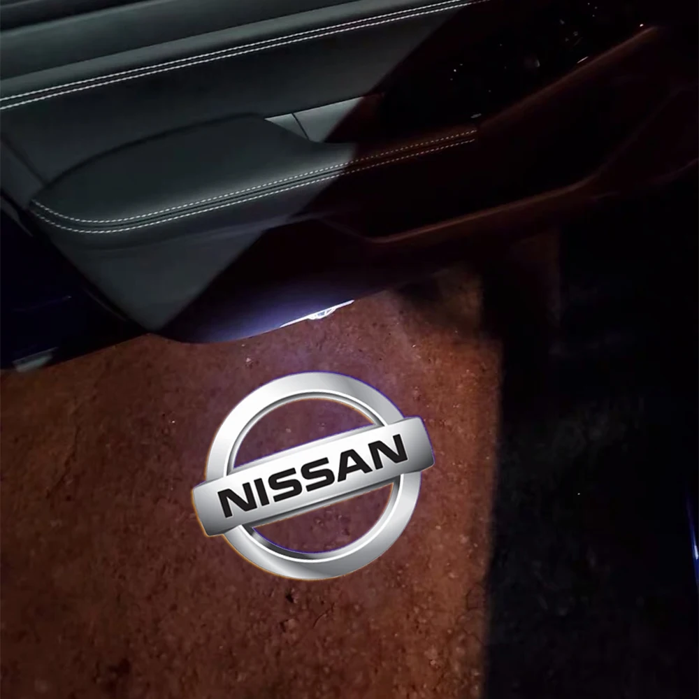 2 Stück LED Auto HD Tür-Willkommenslicht mit Geisterschatten-Effekt für Nissan X-trail Qashqai Rogue Sport Rogue Altima Versa Juke Leaf – Detail 10
