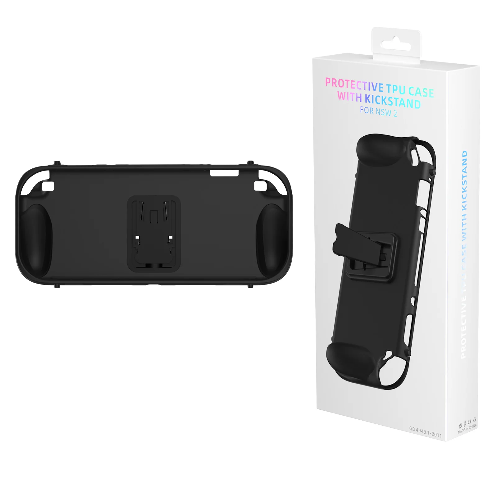 switch2用保護tpuカバー、傷防止と快適なグリップとコンソールの耐久性を考慮して設計されたブラケット付き