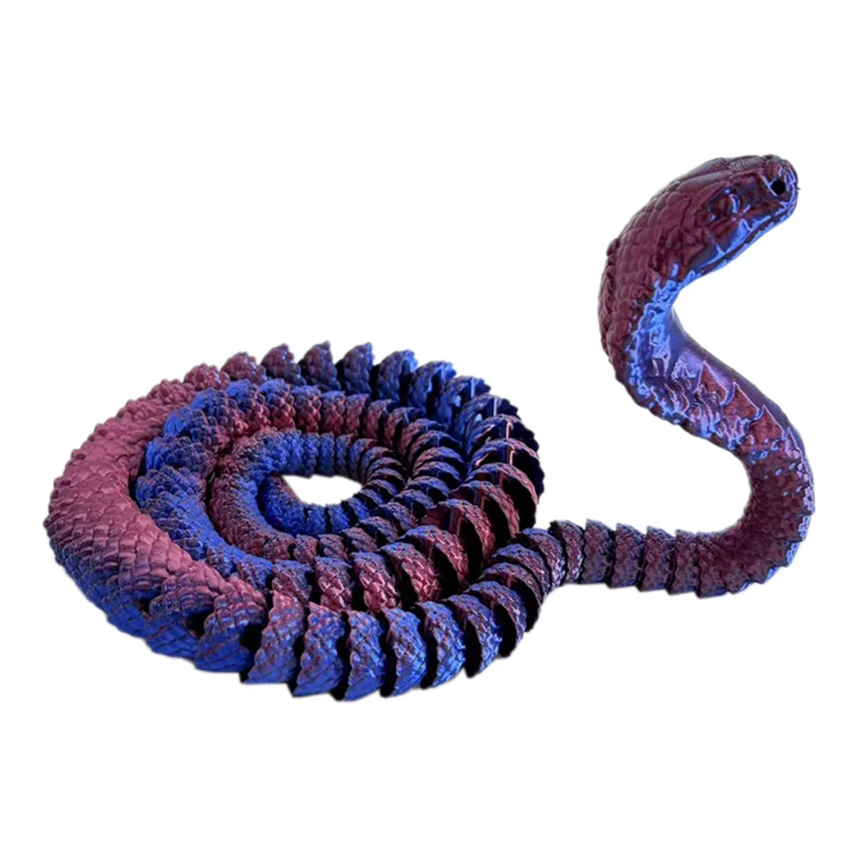 3D Printed Cobra,3D Printed Articulated Cobra, Posable Flexible Cobra Toys C