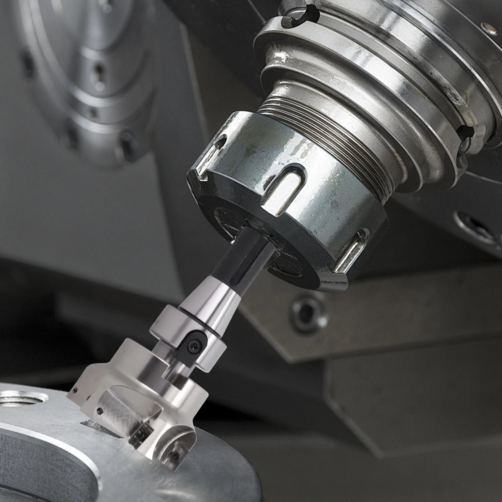 CNC Machining 400R 80mm 80mm Face End Mill Tool Holder Strong Body Versatile Material Compatibility 6 Pieces Blades