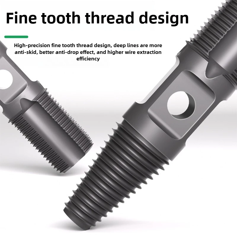 BAOLIAN Beschädigter Schraubenausdreher, doppelköpfiger Schraubenausdreher, Bohrer-Set, Wasserrohr, Bolzen, Schraube, Ventil, Gewinde, Reparatur-Entferner, Werkzeug