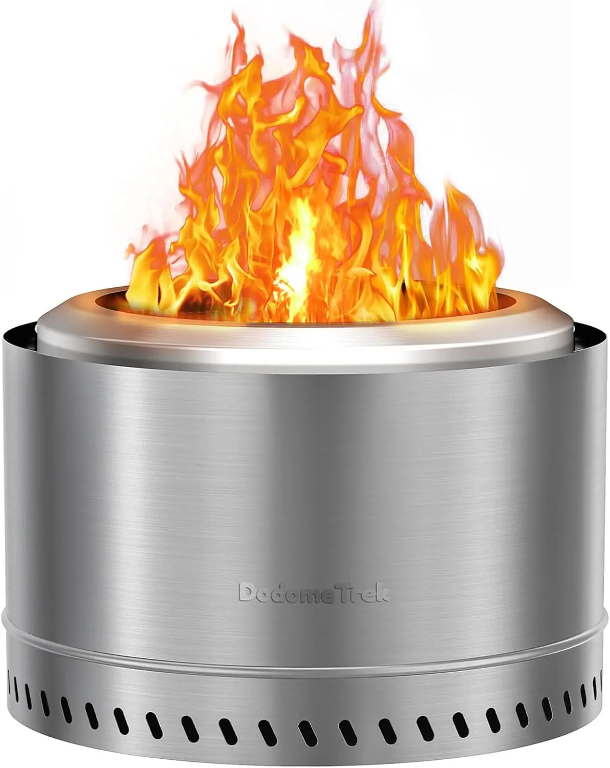 Smokeless Fire Pit with Travel Bag, Portable Outdoor Wood Burning Fireplace, 19 Inch Stainless Steel