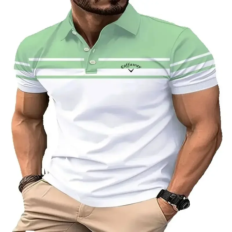 

Summer men's high-quality short sleeved polo shirt, fashionable and casual outdoor sports multifunctional top