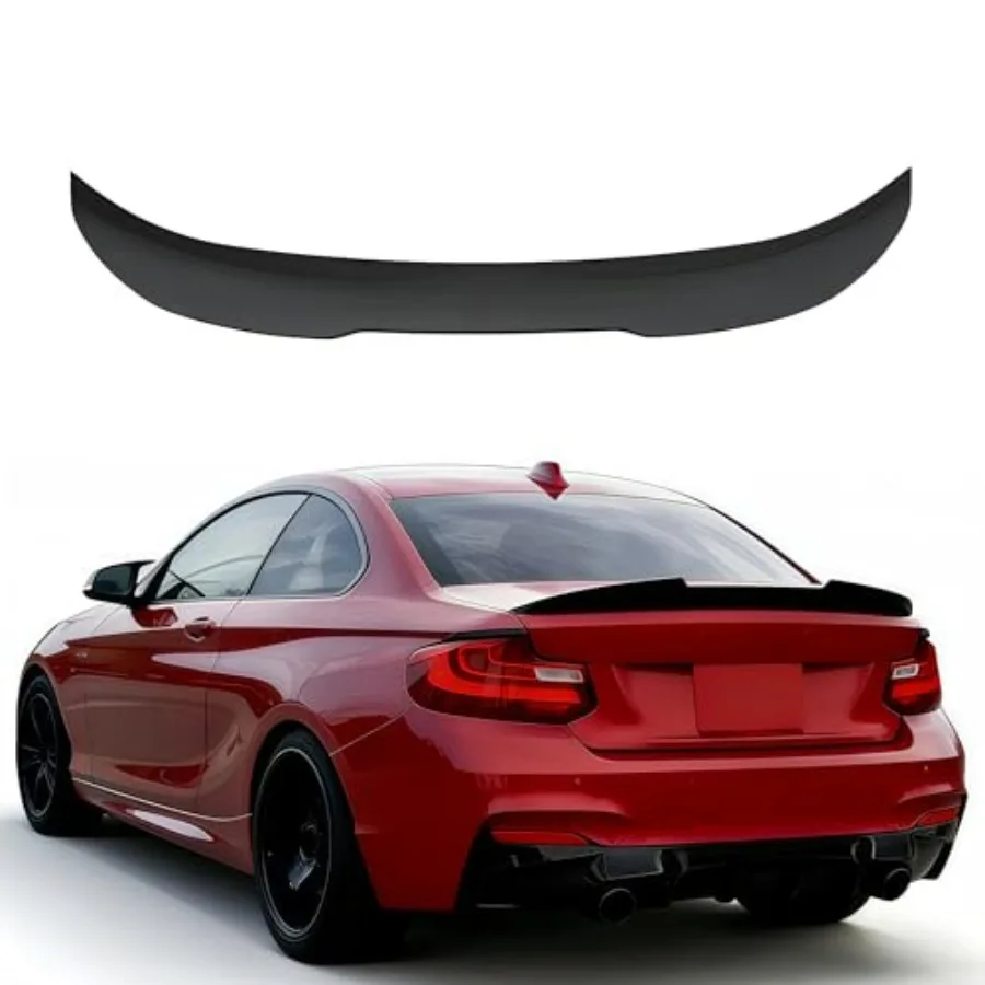 

Rear Spoiler for BMW 2 Series Coupe F87/F22/F23, 20142021:PSM-style trunk wing in glossy black ABS plastic for enhanced aerodyn