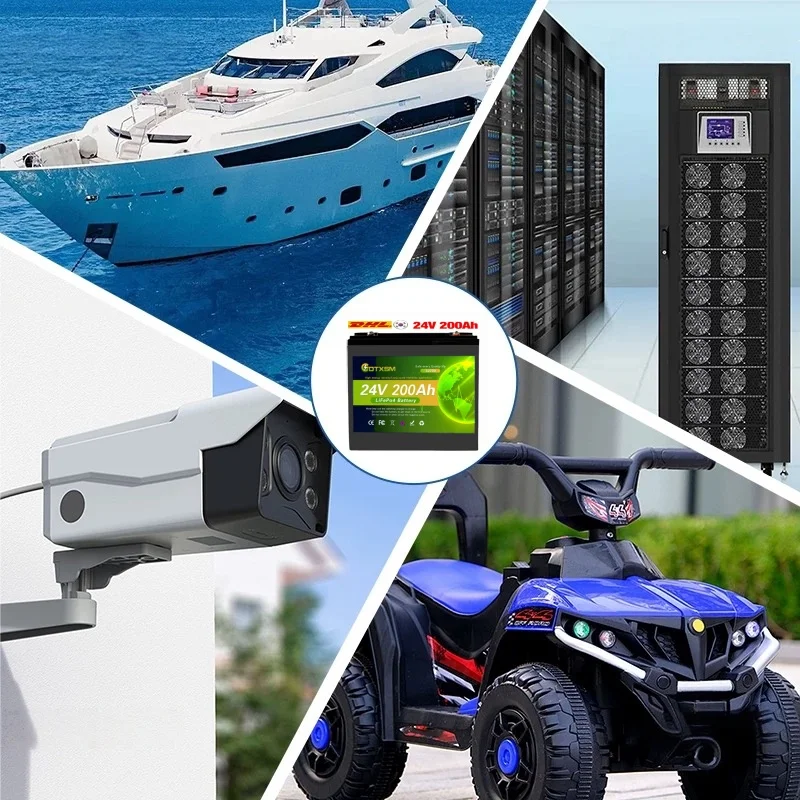 بطارية LiFePO4 24V150Ah BMS 8000+ دورة عربة جولف RV الشمسية خارج الشبكة نظام توليد الطاقة الشمسية حزمة البطارية.