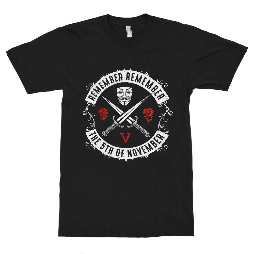 V for Vendetta Remember the 5th of November T Shirt  All Sizes pfa 280