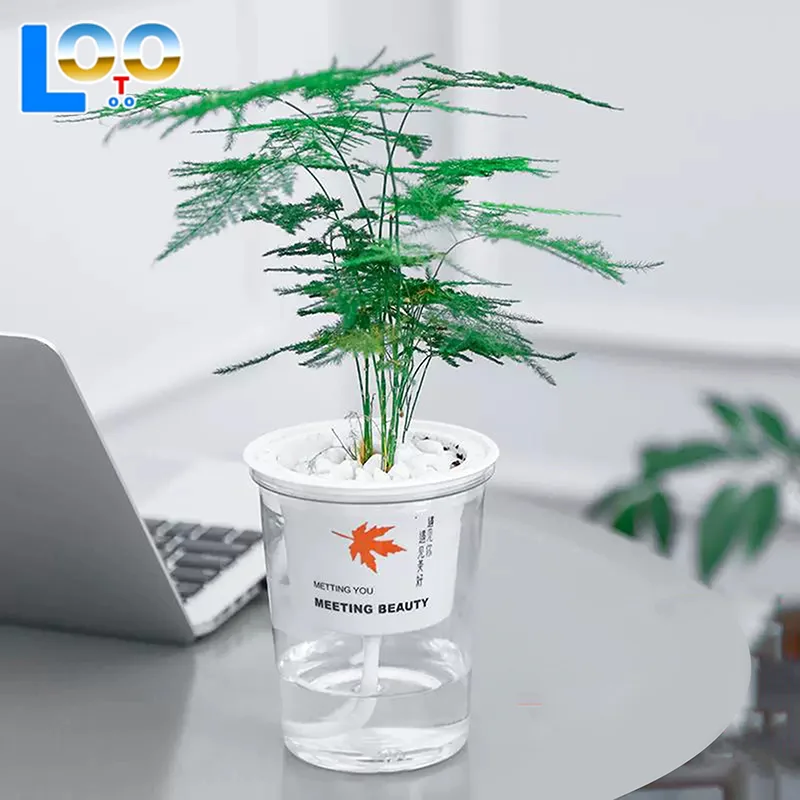 Белый цветочный горшок 4,33/4,92/5,51 дюйма с автоматической присоской, семейный горшок