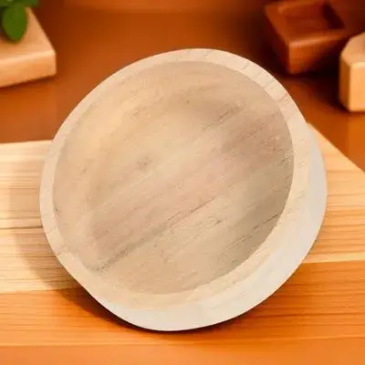 Tazón de Comida para Mascotas de Madera Natural para Hámsteres, Ratas, Jerbos, Chinchillas, Cobayas, Alimentador para Animales Pequeños, Base Robusta, Diseño Antideslizante