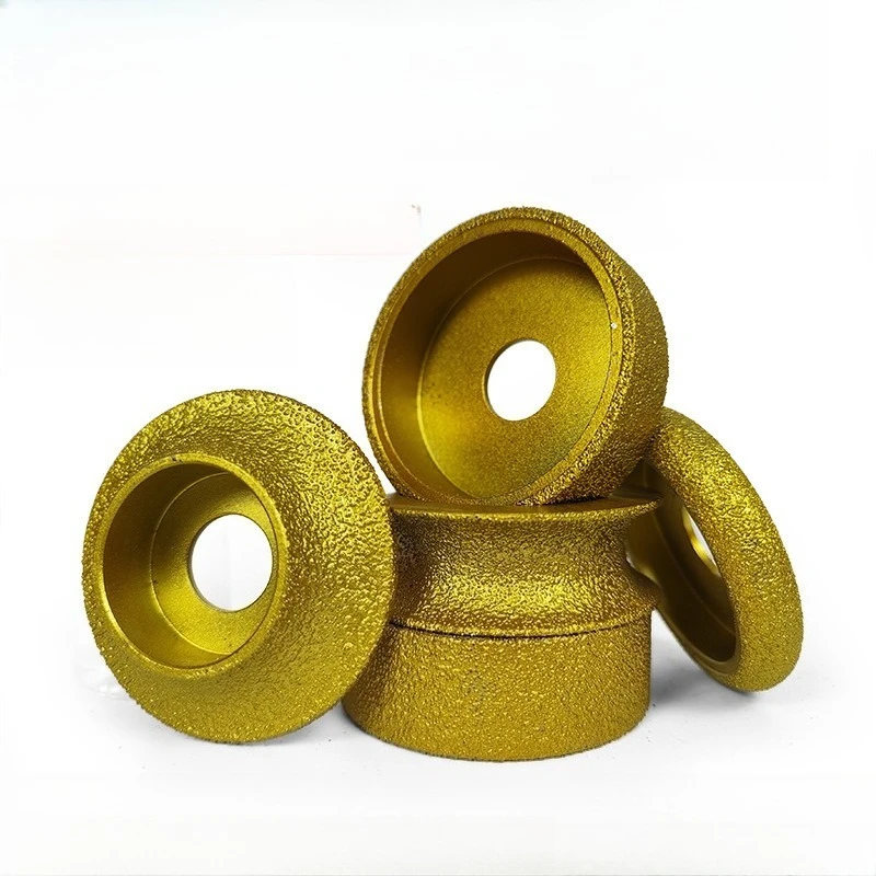 Brazed Diamond Grinding Wheel for Angle Grinder Stone Tile Marble Edge Profiling Rounding Tool