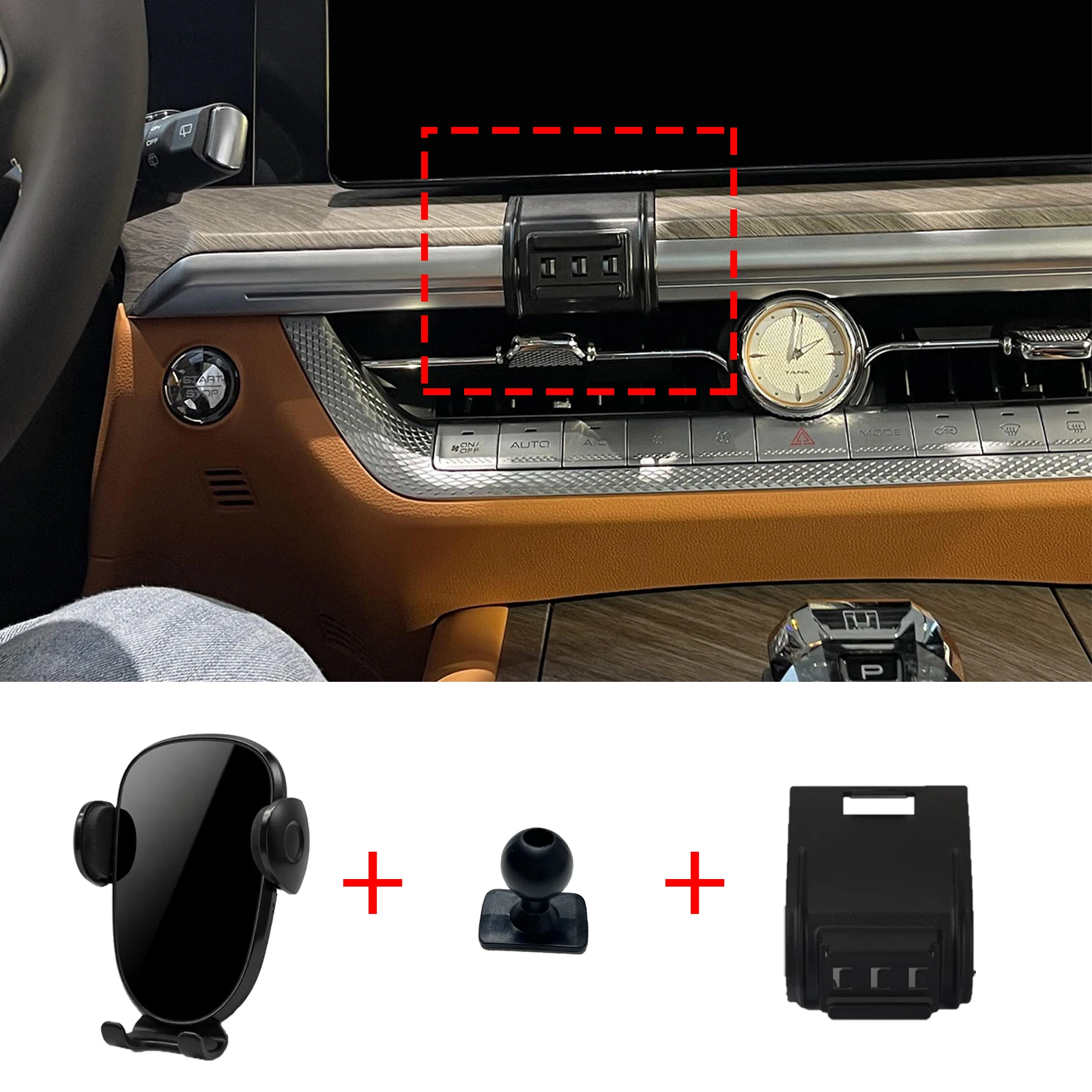 for GWM TANK 500 2023 2024 2025 2026 RHD LHD Mobile Phone Bracket, Dashboard Mount Simple Installation Car Accessories