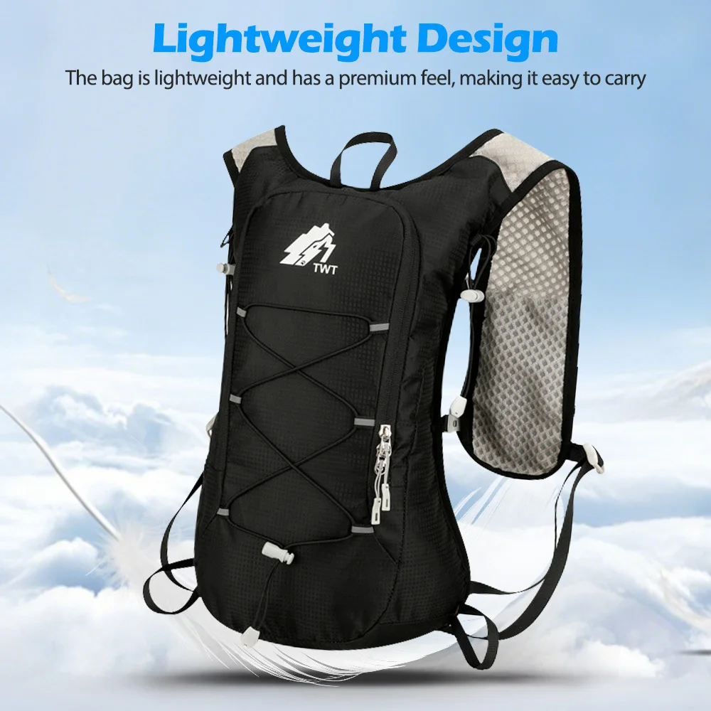 Lauf-Hydrationsweste Rucksack für Männer und Frauen Outdoor-Sporttasche Trail Marathon Jogging Wandern Rucksack Option mit Wasserbeutel – Detail 6