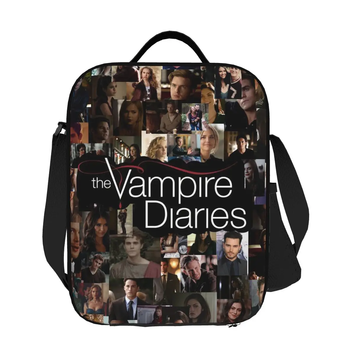 يوميات مصاص الدماء ديمون سلفاتوري أكياس الغداء معزول بينتو صندوق مقاوم للماء حقيبة الغداء نزهة أكياس حقيبة للحفاظ على البرودة فتاة العمل #1