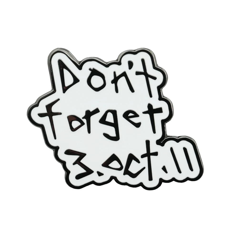 Don't Forget 3.Oct.11 Badge Fullmetal Alchemist Enamel Pin Anime Peripheral Cosplay Decorative Collect Souvenirs