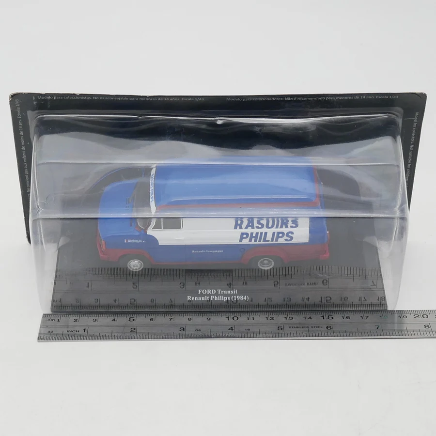 diecast-ixo-1-43-scale-ford-transit-renault-philips-1984-ford-transit-van-alloy-car-model-collectible-toy-gift-souvenir-display