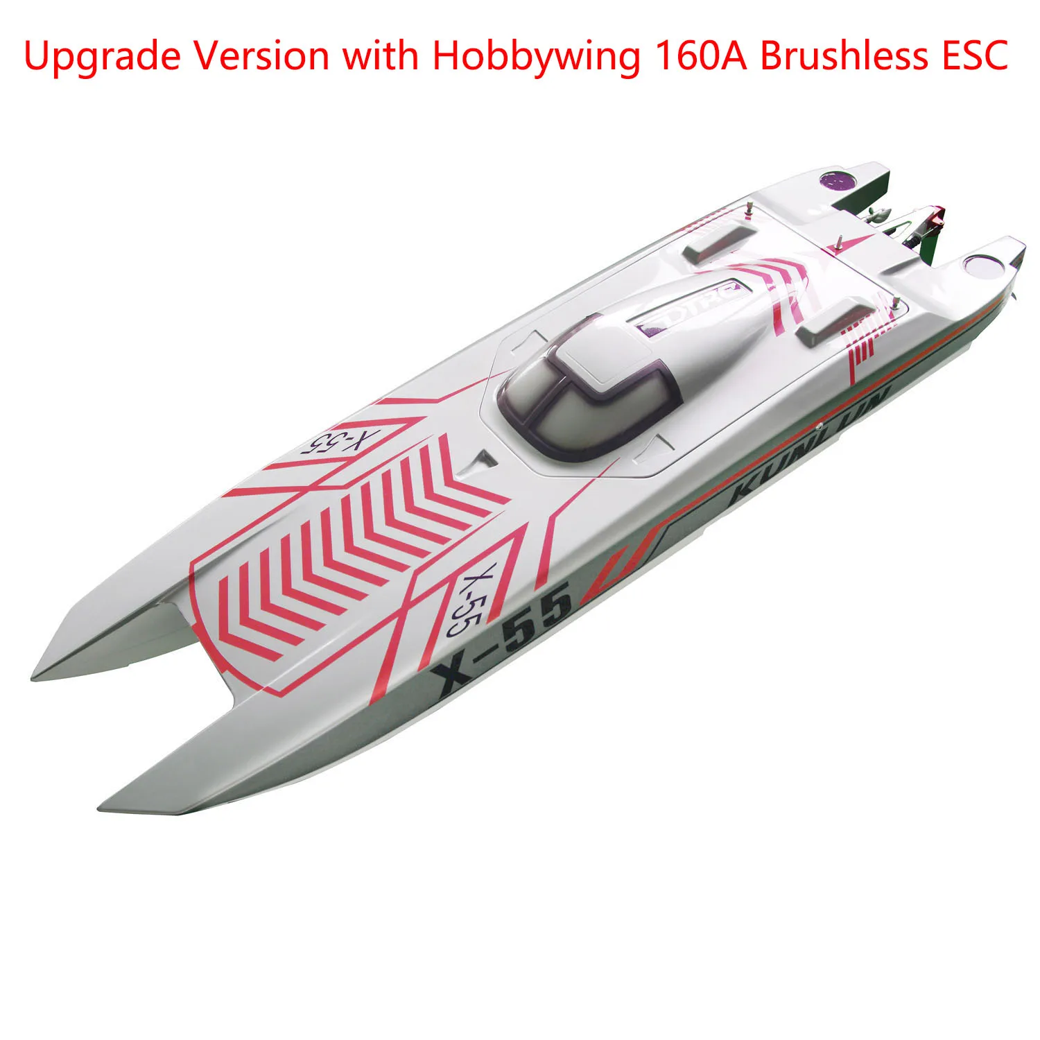 DTRC X55 مقاوم للماء قوارب السباق التحكم عن بعد 130 km/ساعة عالية السرعة RC قارب نموذج باخرة لعب للبنين بيع هدية