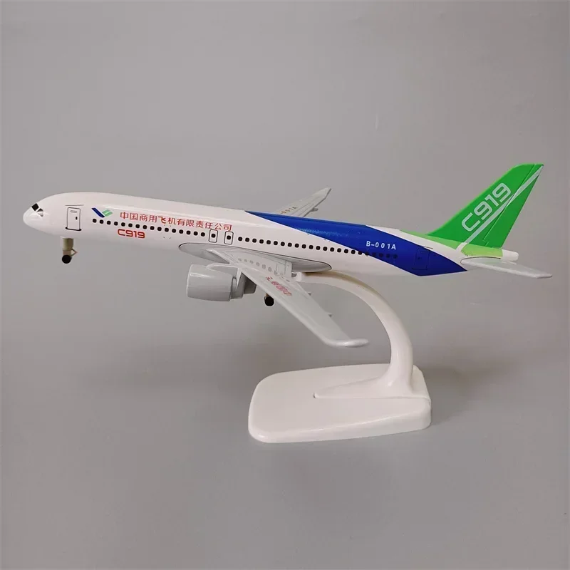 19cm China Air COMAC C919 China Commercial Aircraft Corporation Airlines Diecast Airplane Model Plane Aircraft & Landing Gears