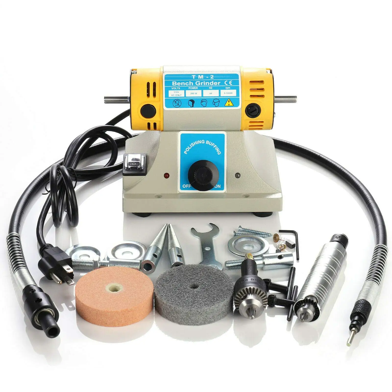 Jewelry Making Tools Mini Polishing Motors Jewelry Benchtop Lathe Grinders and Polishers Jewelry Polishers TM 2