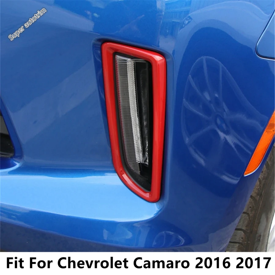 

Car Day Running Lights Lamps Frame Molding Decorations Cover Trim For Chevrolet Camaro 2016 2017 ABS Accessories Exterior Refit