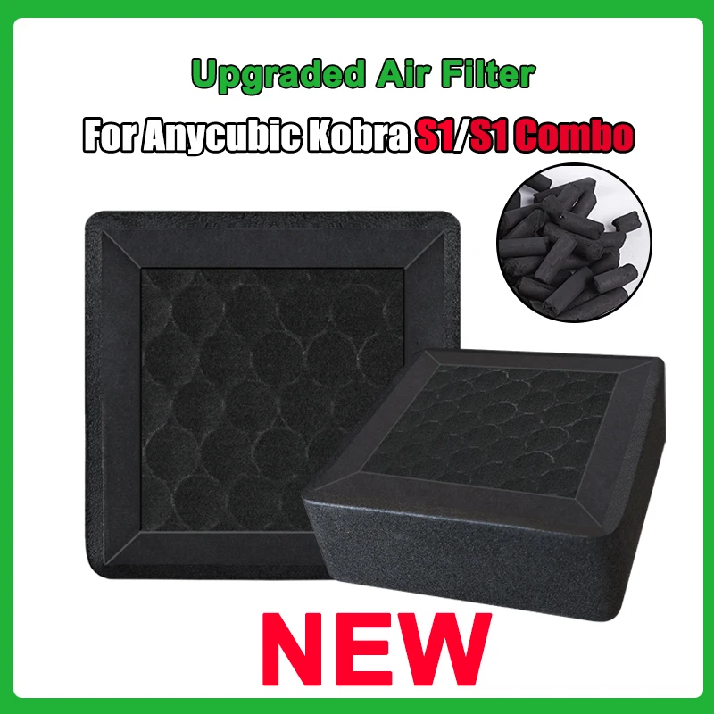 For Anycubic Kobra S1 Air Filter HEPA Activated Carbon Filter Toxic Gases Upgrade Spare Parts 3d Printer kobra s1 accessory