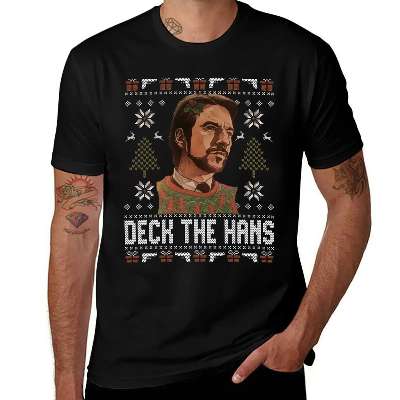 

Die Hard Christmas Ugly Sweater T-Shirt funny t shirts dark humor man t shirts for men casual T-Shirt