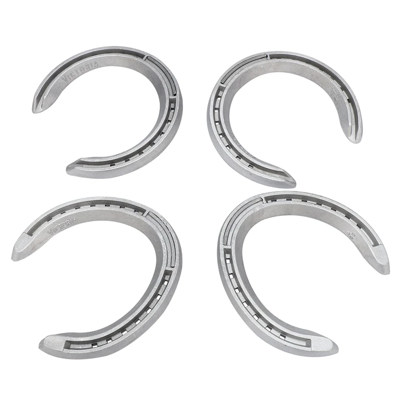 4Pcs Horse Equipment Aluminum Alloy Horseshoes 2 Front + 2 Rear Farrier Tools For Tournament Play