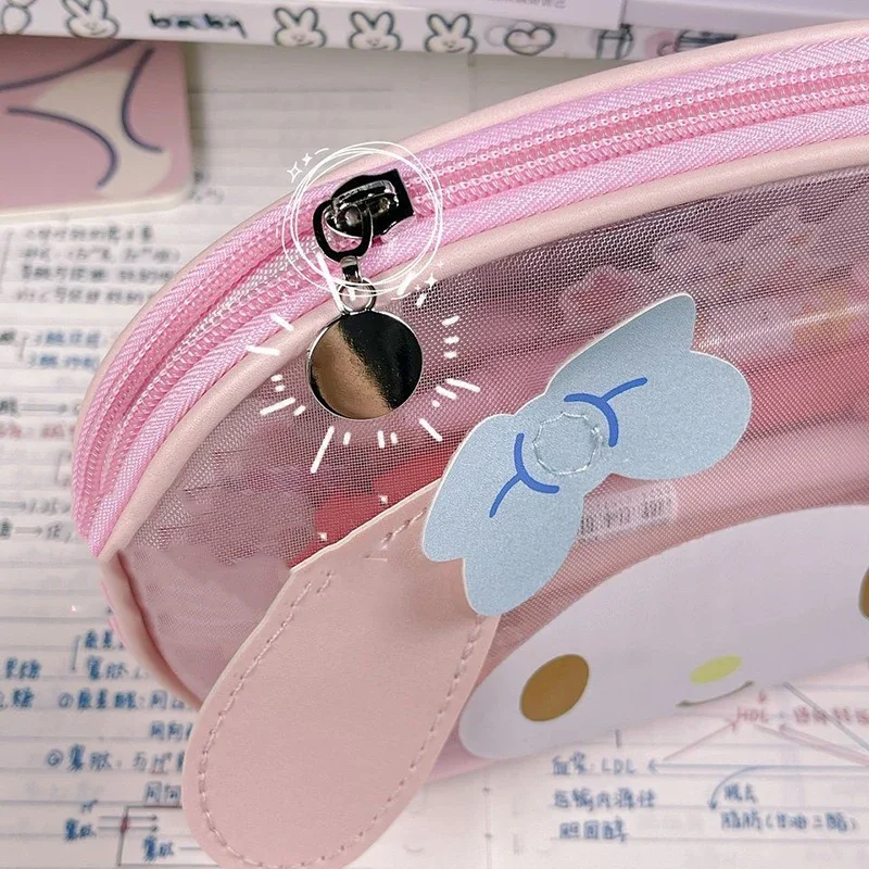 My Melody Sanrio Kawaii Anime Pen Bag Cute Sweet Cinnamoroll Cartoon Large Capacity Pencil Case Cosmetic Bag Lovely Gifts Girls