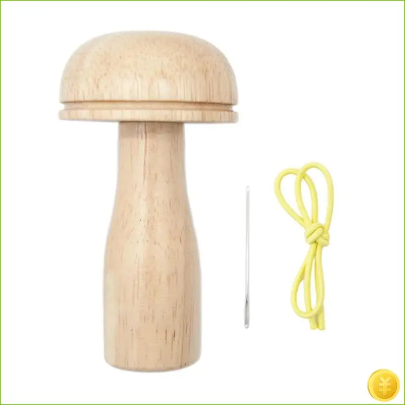 أطقم فطر جريئة أداة خشبية بمقبض قوي وانحناء تدريجي لخيوط الخياطة والجوارب والسترات سهلة الاستخدام