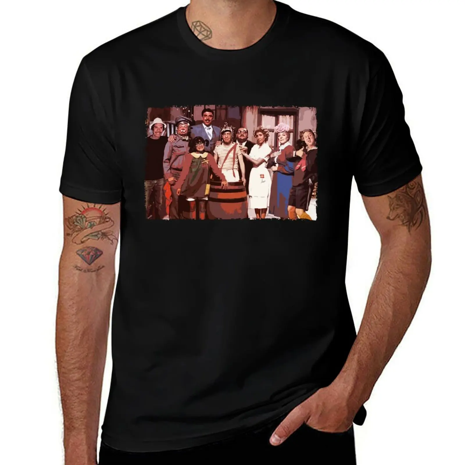 

fit cotton shirts for La Don Chilindrina shirt t Ocho T-Shirt slim El man - t man - Ramón del Chavo heavy