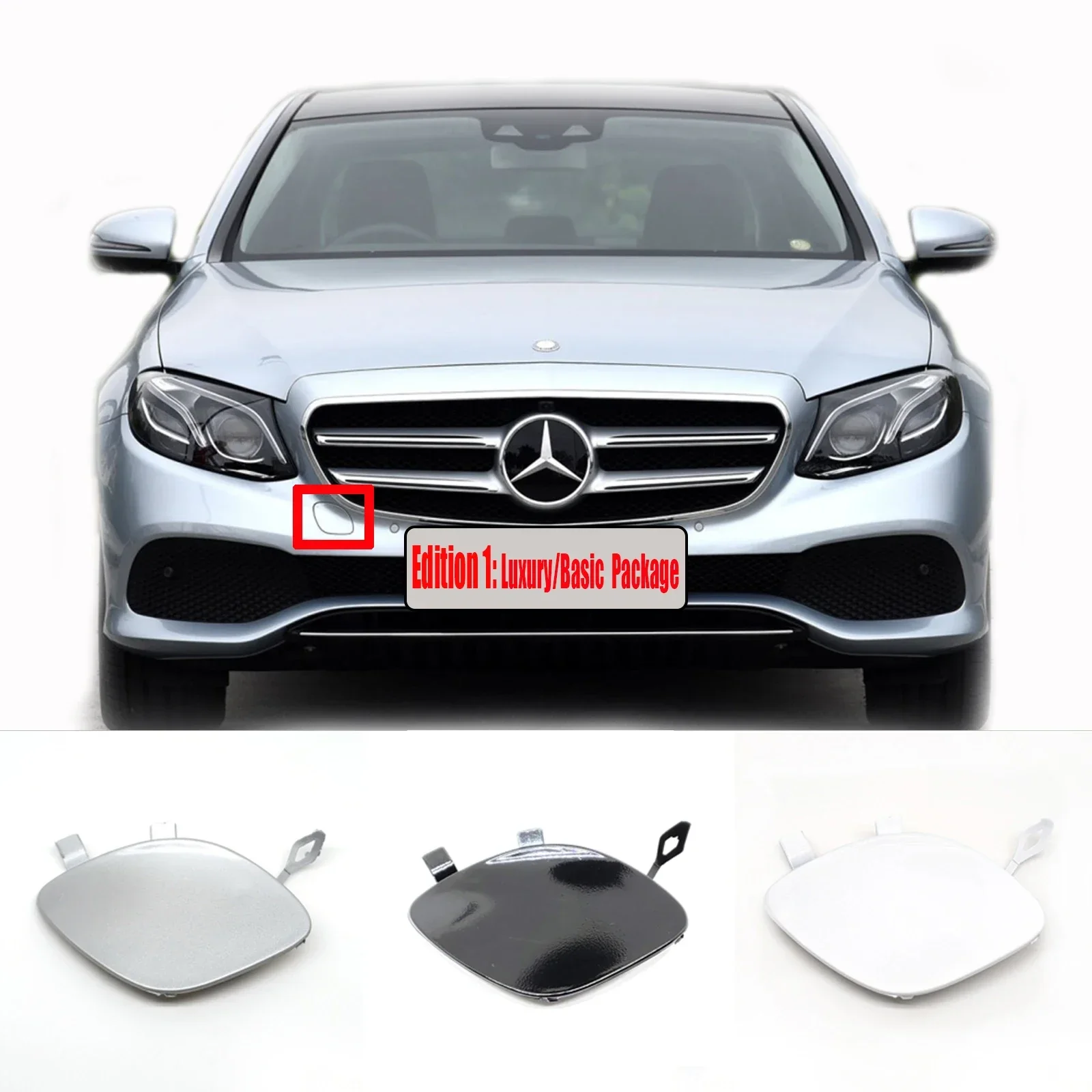 Fit 17-20 Mercedes-Benz E-class W213 Sedan S213 Touring E180 E200 E220 E250 E300 E400 E450 Luxury FRONT TOW COVER A2138850222