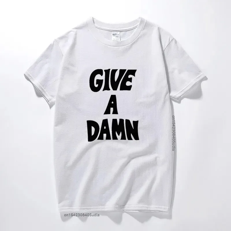 Give A Damn As Worn By Alex Turner Music Men Women Oversize Short Sleeve T-Shirt Summer Fashion Premium Round Neck Streetwear