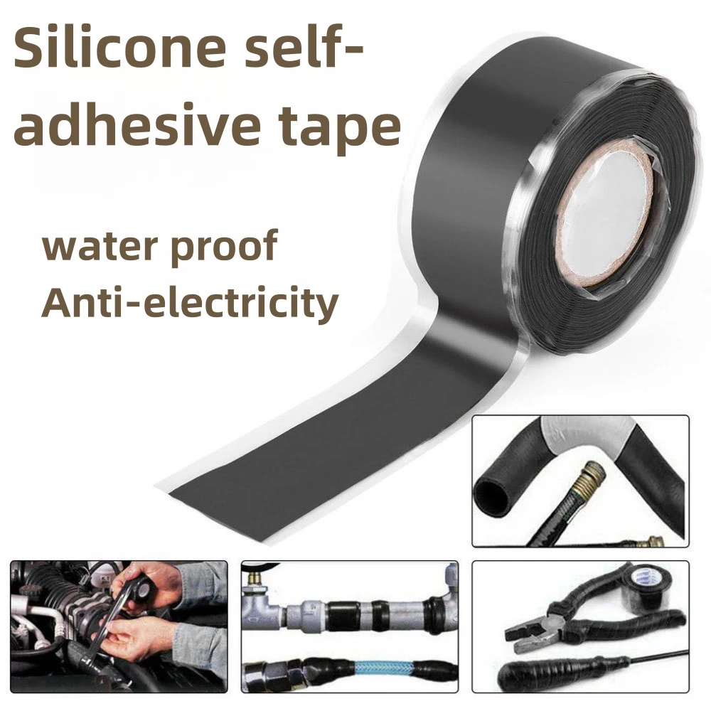 

Self-fusing Silicone Strong Insulating Tape, Electrician's High Temperature Resistant, Waterproof and Oil Proof Pipe Repair Tape
