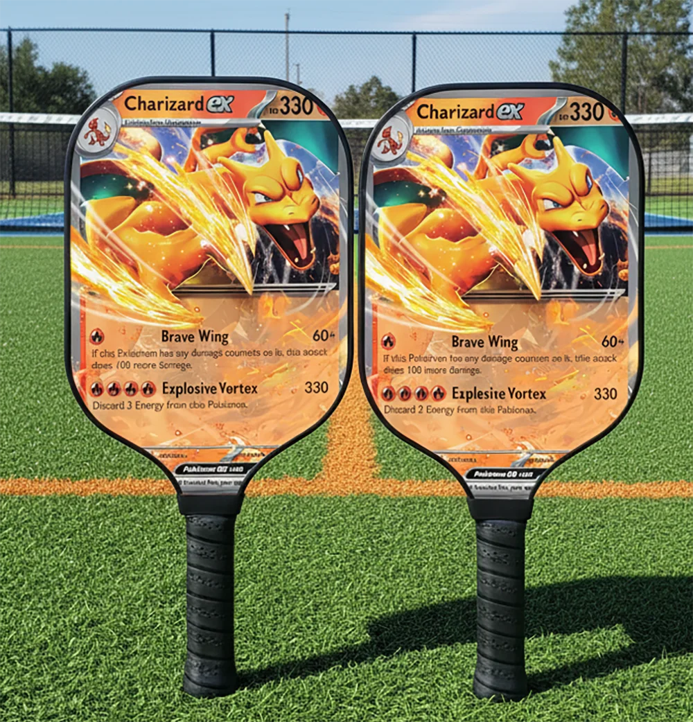 animes-figure-style-pokemon-charizard-unique-carbon-fiber-fiberglass-pickleball-paddle-professional-intermediate-starter