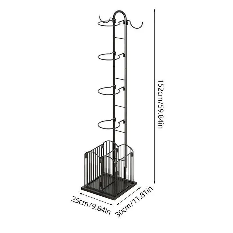 Sports Ball Storage Rack Balls Storage Stand Vertical Ball Rack Layered Ball Storage Rack Basketball Holder Display Stand Rack