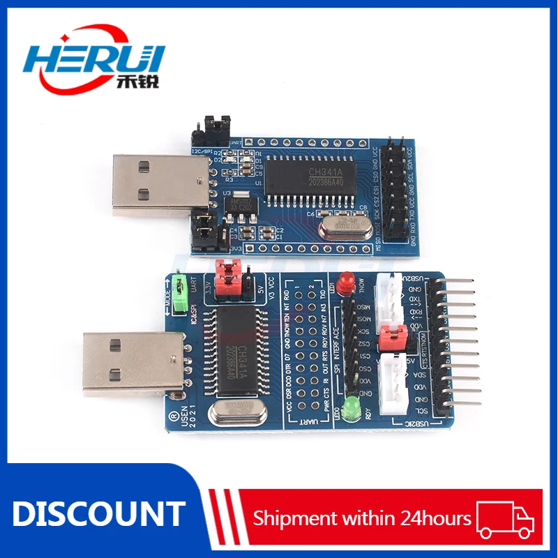 CH341A USB to I2C/IIC/SPI/UART/TTL/ISP adapter EPP/MEM parallel port converter