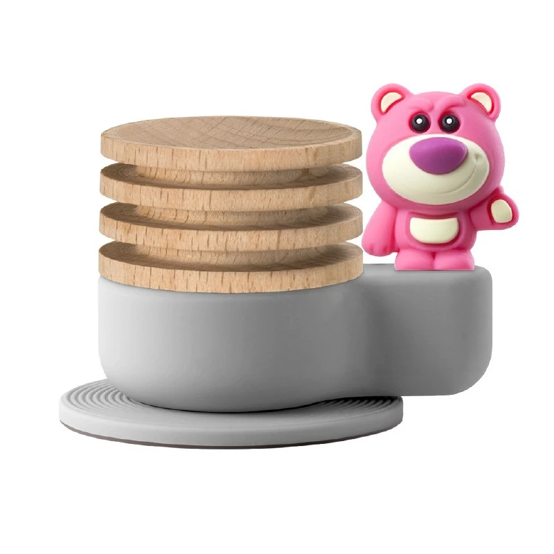 

Car aromatherapy essential oil log diffuser cute cartoon ornament gift office bedside bedroom car