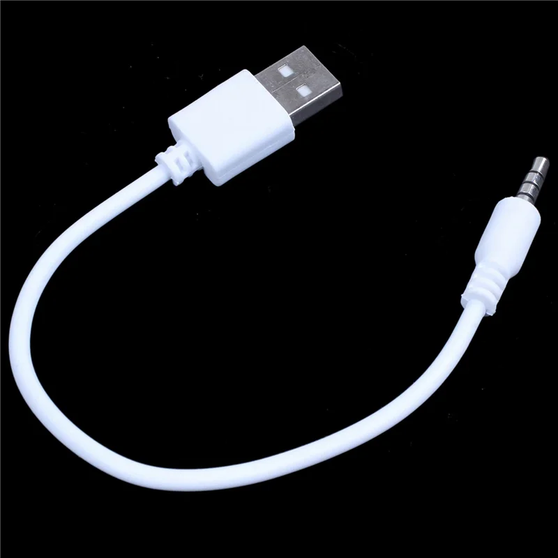 Câble de synchronisation de données USB blanc ABGN 4X pour chargeur Ipod Shuffle 1ère 2e génération