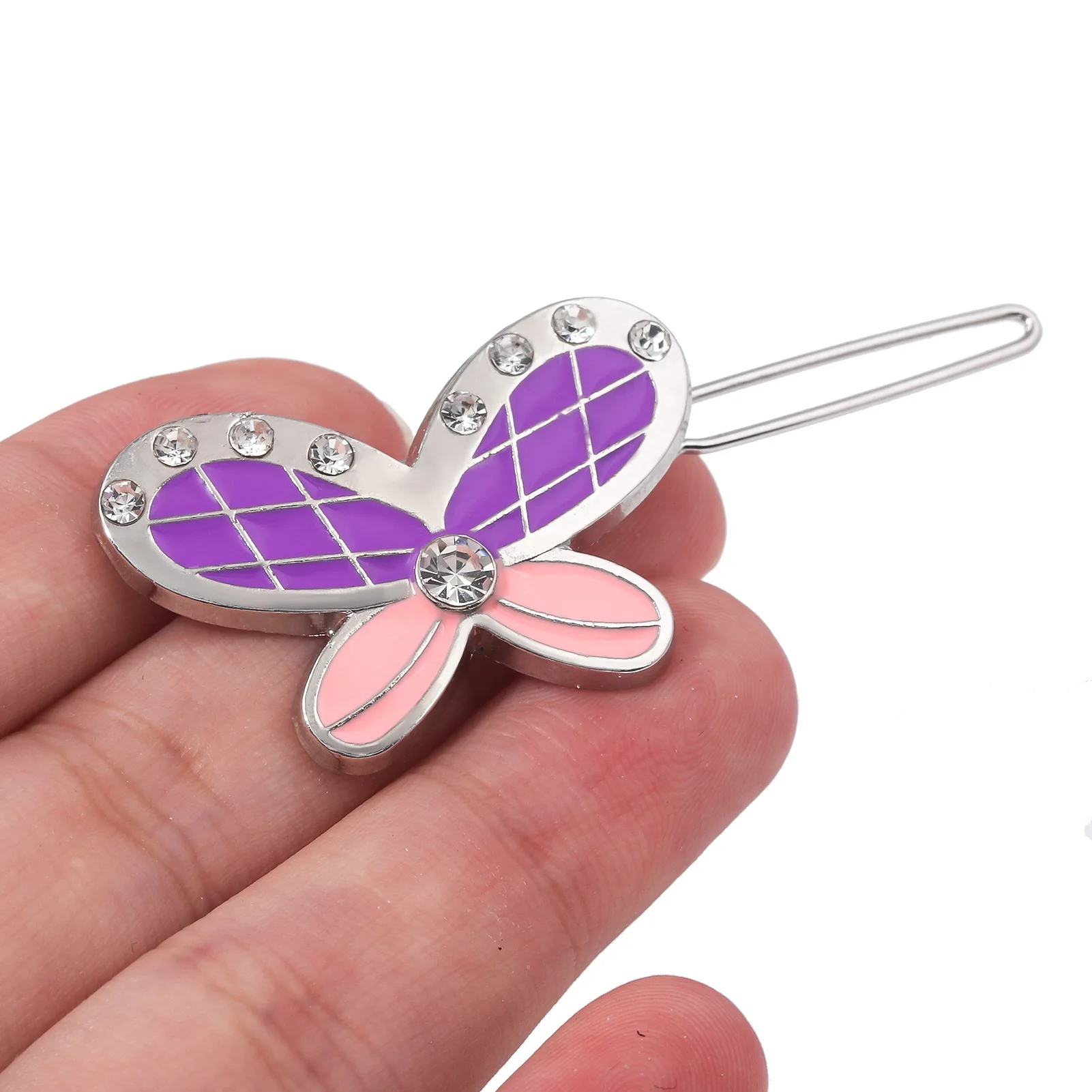 쿠로누마 사와코 보라색 나비 머리핀 여성 코스프레, 애니메이션 키미 니 토도케, 나로부터 당신까지, 소녀 헤어 액세서리 선물