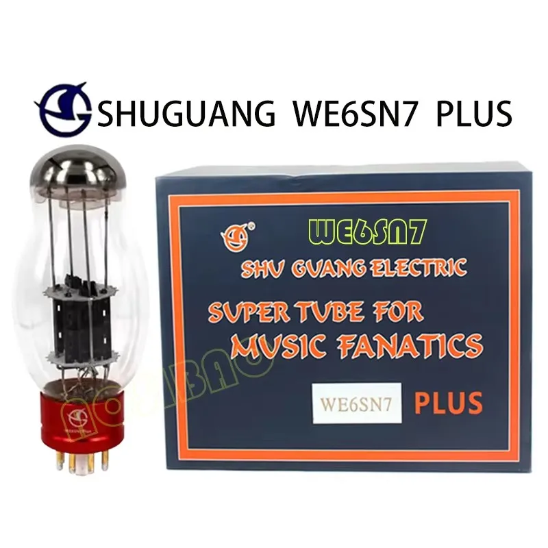 ShuGuang WE6SN7 PLUS 6SN7 Vacuum Tube Valve Upgradat CV181 6H8C 6N8P 6SN7 Electronic Tubes For Amplifier Audio Precis Matched