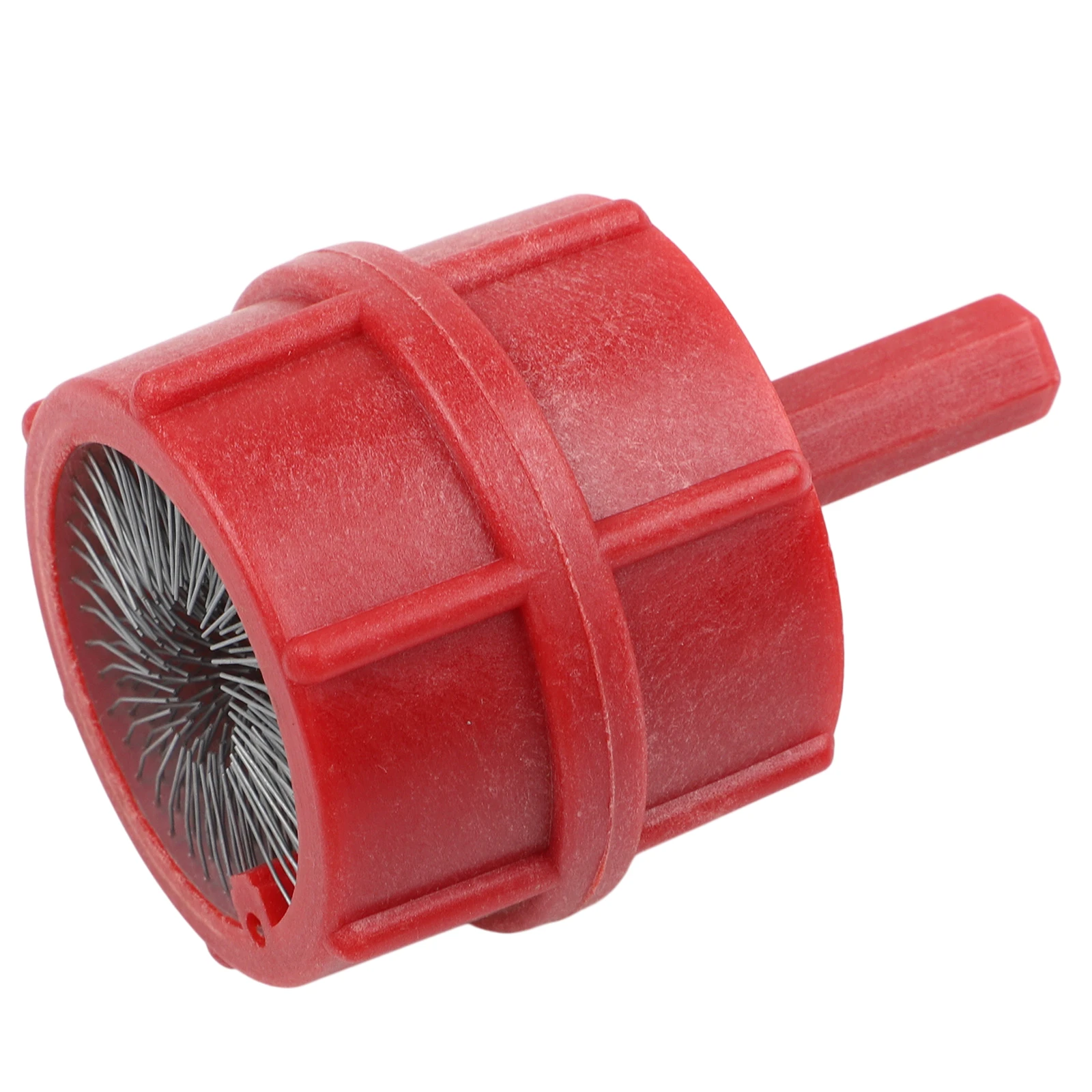 Double Head Wire Brush Cleaner Plastic Handle For Car Battery Terminal And Copper Pipe Deburring Removal Tool Auto Maintenance