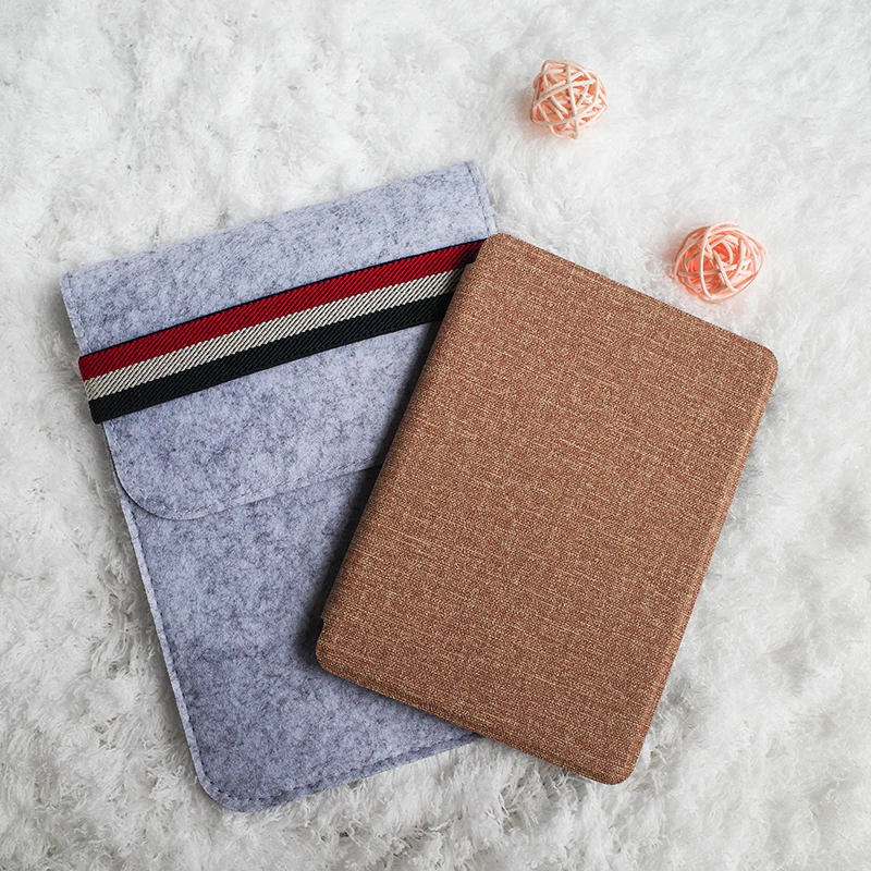 Felt protective bag for All New Kindle 2022 2021 Paperwhite 11th 2018 2019 10th Generation Case Bag Cover Kobo E-book 6 Inch
