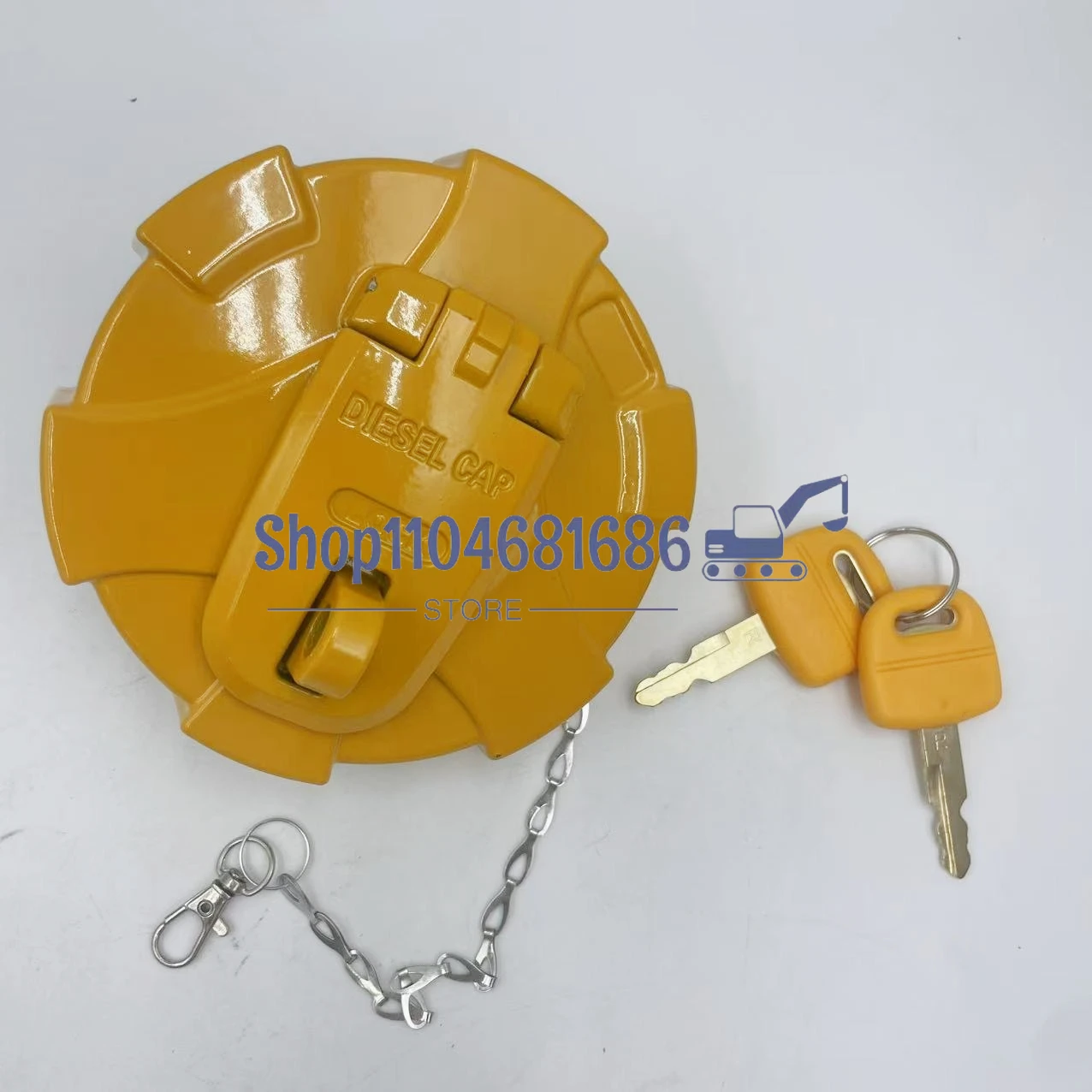 

Engine Cover Fuel Tank Cap with 1 Key for Hyundai Excavator R-9 R210-9 32M9-02130 31M9-02130