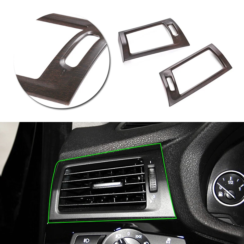 

Carbon Texture Dashboard Air Outlet Frame Cover Trim For BMW X3 F25 X4 F26 2011 - 2017 Air Conditioner Vent Decoration Strips