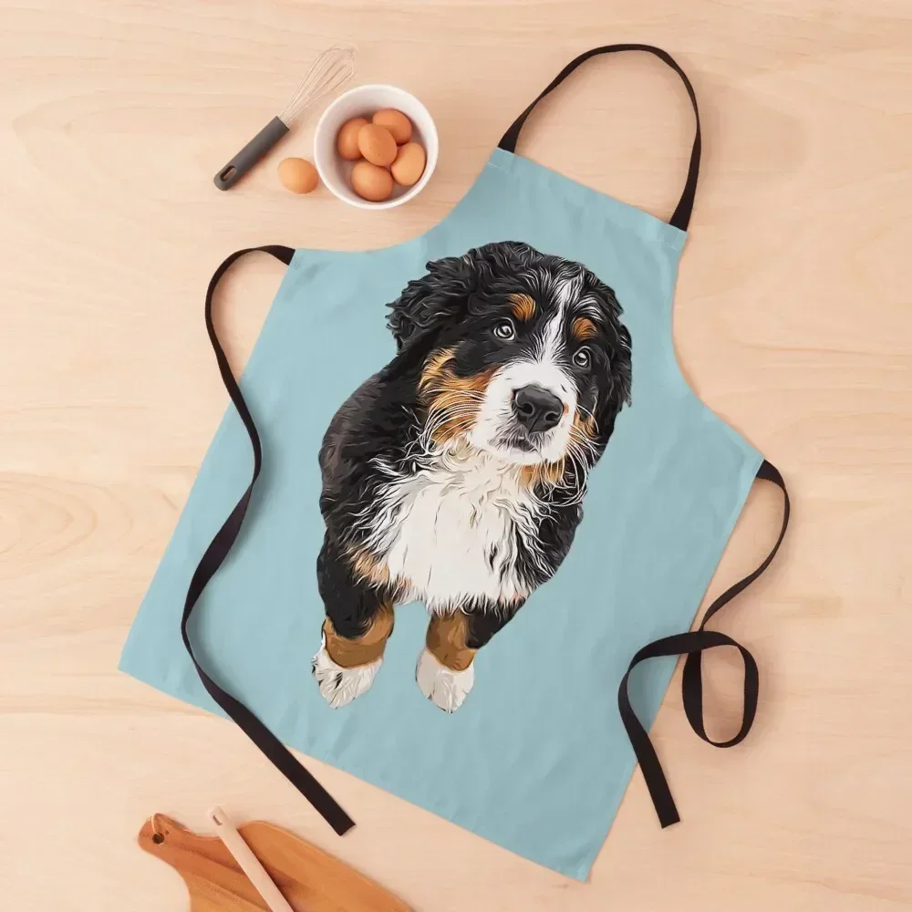 

Bernese Mountain Dog Apron kitchen utensil Kitchen For Men Cooking japanese style Apron