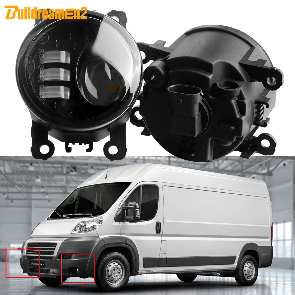 Luz LED antiniebla para coche, lámpara de parachoques delantero, H11, 30W, 3000LM, estilo para Fiat Ducato (250 _, 290 _), 2006-2023, 2 unidades