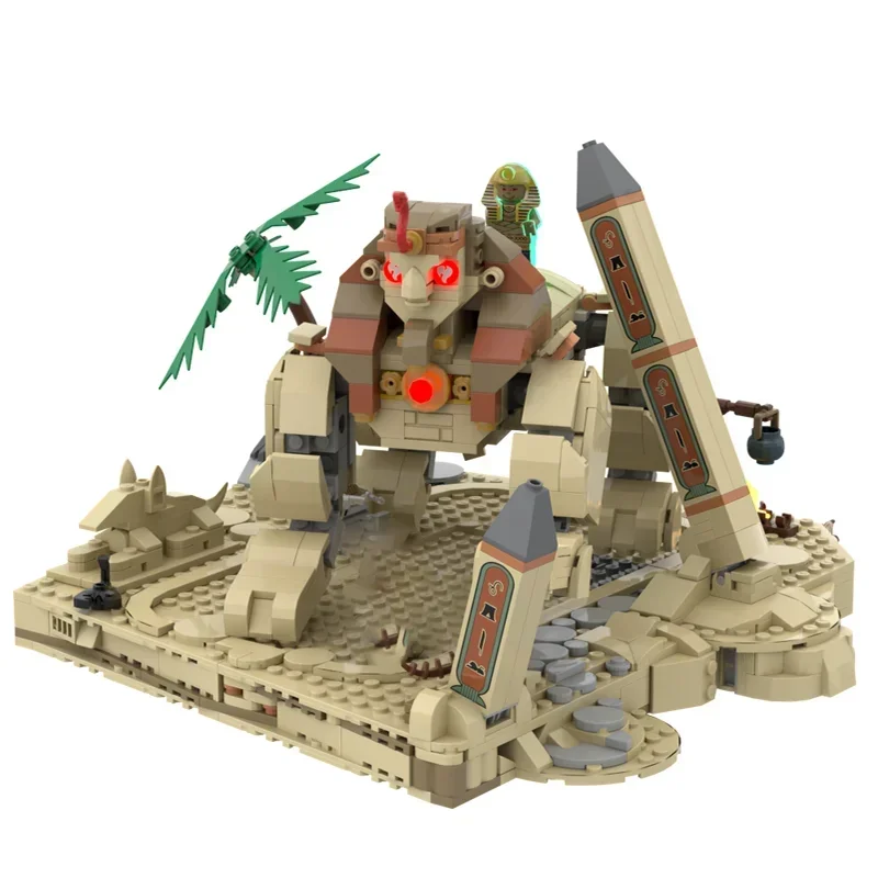 Blocs de construction Moc pour aventuriers modulaires, modèle Surprise Sphinx Secret, briques technologiques, cadeaux de construction, jouets d'assemblage à monter soi-même