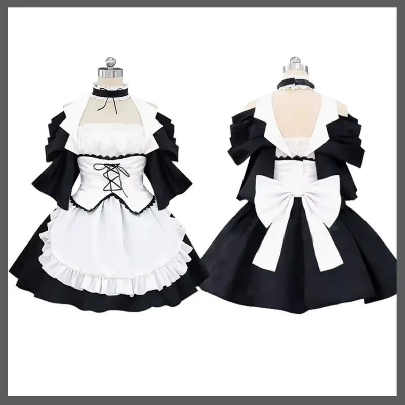 

2025 aaa Anime Kaichou Wa -sama! Ayuzawa Misaki Cosplay Costume White Lolita Skirt Maid Dress Wig Woman Sexy Halloween Party