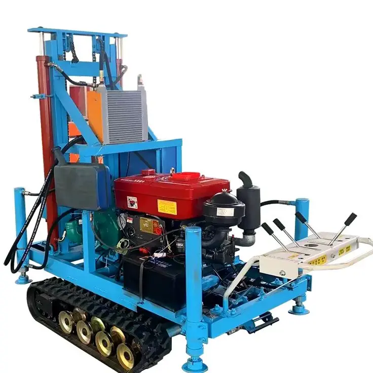 

Индивидуальная портативная дизельная гидравлическая буровая установка 100м 150м 180м, высокоэффективная, высокоточная, на колесном или гусеничном ходу