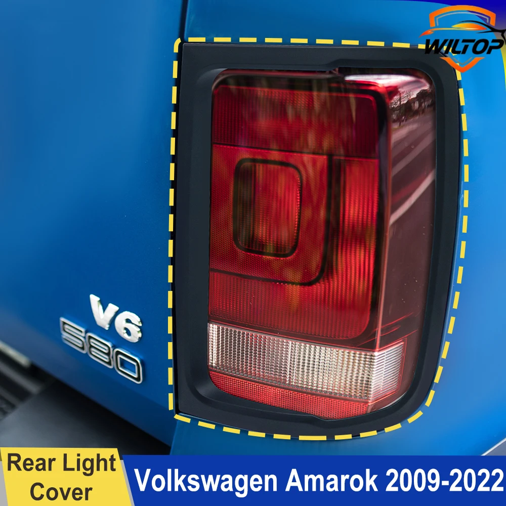 Car Body Kits For Volkswagen Vw Amarok 2009-2022 ABS Matte Black Auto Parts Protector Covers Front&Rear Light Covers Accessories